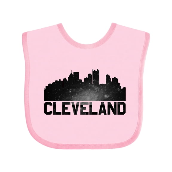 Inktastic cleveland skyline Boys or Girls Baby Bib
