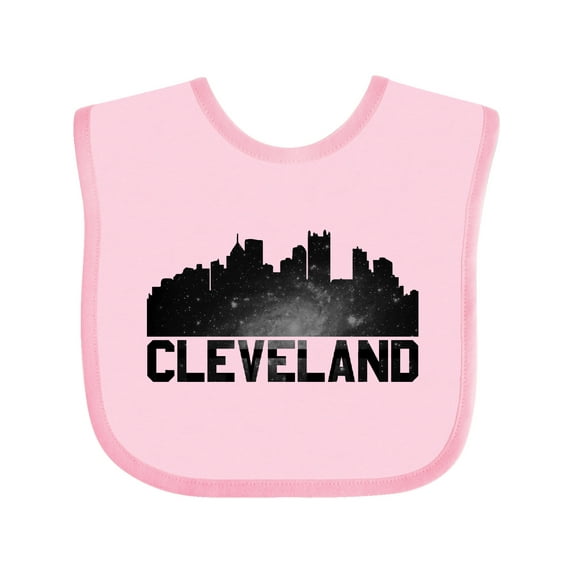Inktastic cleveland skyline Boys or Girls Baby Bib
