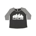 thumbnail image 1 of Inktastic Cleveland Skyline Grunge White Women's Plus Size T-Shirt, 1 of 5