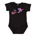 thumbnail image 1 of Inktastic hummingbird flying swirl Girls Baby Bodysuit, 1 of 5