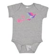 thumbnail image 1 of Inktastic hummingbird flying swirl Girls Baby Bodysuit, 1 of 5