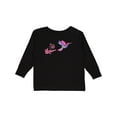 thumbnail image 1 of Inktastic hummingbird flying swirl Girls Long Sleeve Toddler T-Shirt, 1 of 5