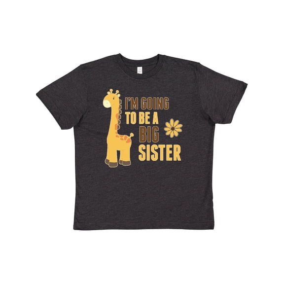 Inktastic i'm going to be a big sister giraffe Youth T-Shirt