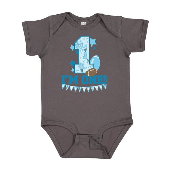 Inktastic i'm one (football) Boys or Girls Baby Bodysuit
