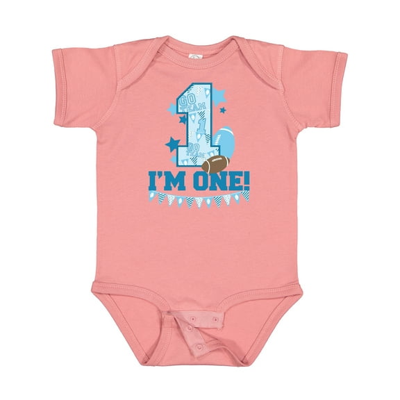 Inktastic i'm one (football) Boys or Girls Baby Bodysuit