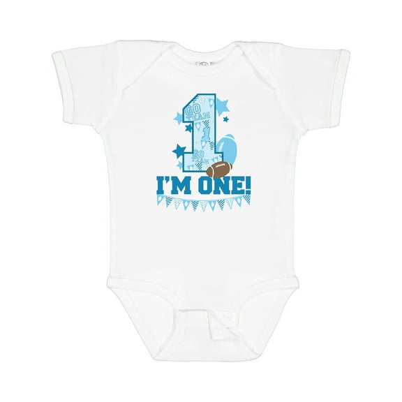 Inktastic i'm one (football) Boys or Girls Baby Bodysuit
