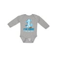 thumbnail image 1 of Inktastic I'm One (football) Boys or Girls Long Sleeve Baby Bodysuit, 1 of 5