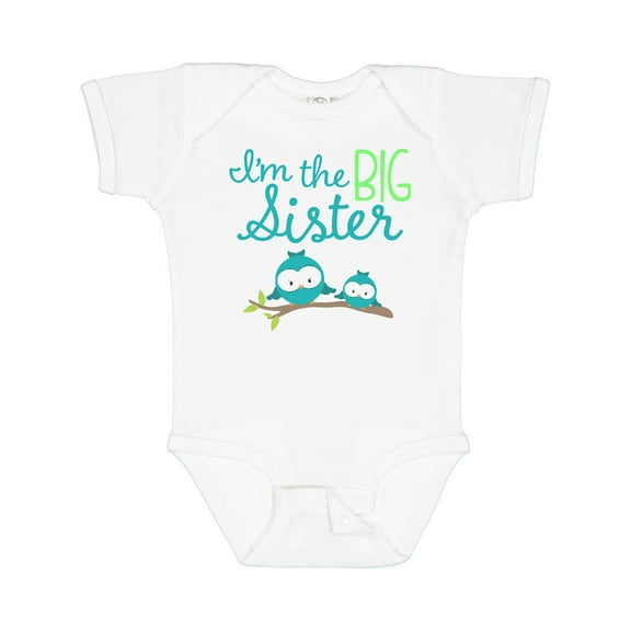 Inktastic i'm the big sister Girls Baby Bodysuit