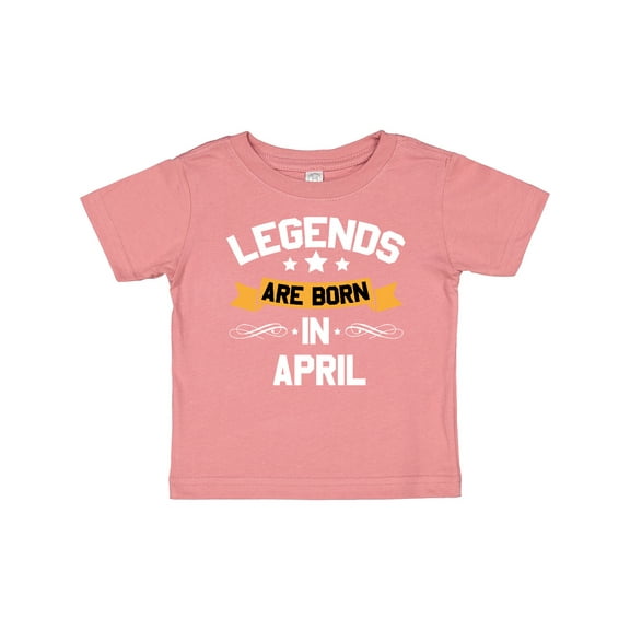 Inktastic legends are born in april Boys or Girls Baby T-Shirt