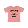 thumbnail image 1 of Inktastic legends are born in april Boys or Girls Baby T-Shirt, 1 of 5