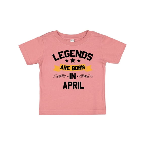 Inktastic legends are born in april Boys or Girls Baby T-Shirt