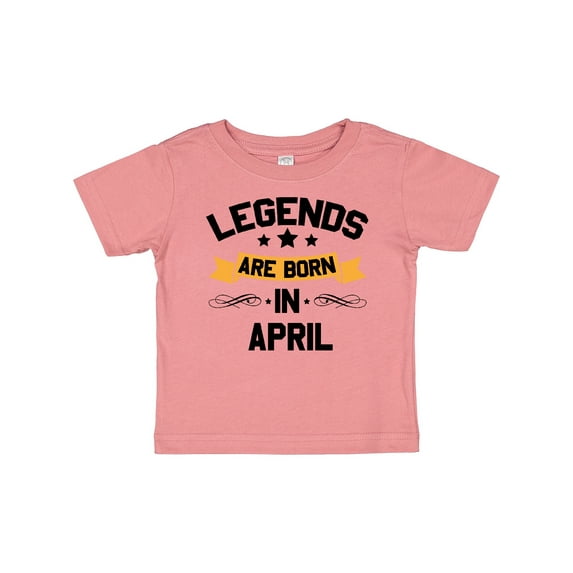 Inktastic legends are born in april Boys or Girls Baby T-Shirt