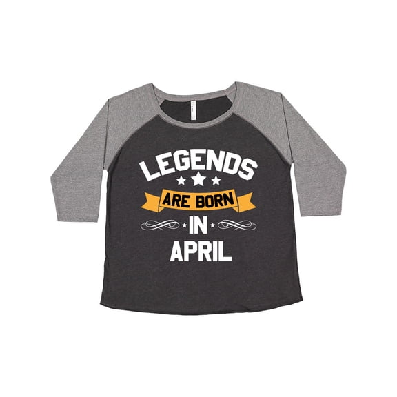 Inktastic legends are born in april Women's Plus Size T-Shirt