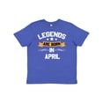 thumbnail image 1 of Inktastic legends are born in april Youth T-Shirt, 1 of 5