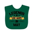 thumbnail image 1 of Inktastic legends are born in may Boys or Girls Baby Bib, 1 of 4
