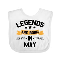 Inktastic legends are born in may Boys or Girls Baby Bib