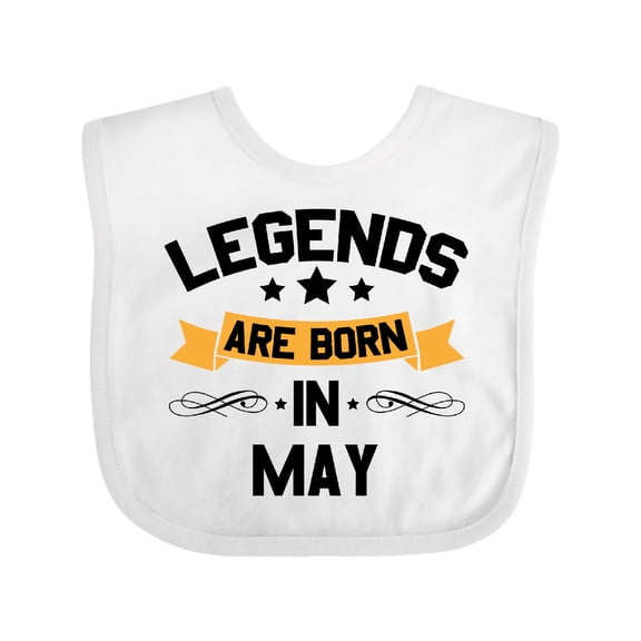 Inktastic legends are born in may Boys or Girls Baby Bib