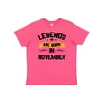 thumbnail image 1 of Inktastic legends are born in november Youth T-Shirt, 1 of 5