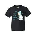 thumbnail image 1 of Inktastic let it snow snowman Youth T-Shirt, 1 of 5