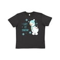 thumbnail image 1 of Inktastic let it snow snowman Youth T-Shirt, 1 of 5