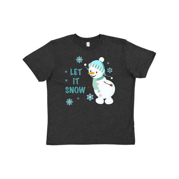 Inktastic let it snow snowman Youth T-Shirt