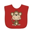 thumbnail image 1 of Inktastic monkey Boys or Girls Baby Bib, 1 of 4