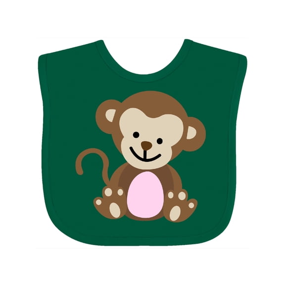 Inktastic Monkey Girls Baby Bib