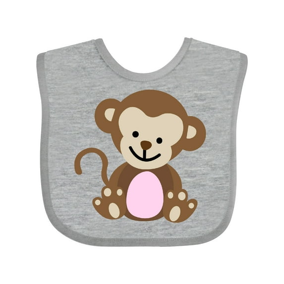 Inktastic Monkey Girls Baby Bib