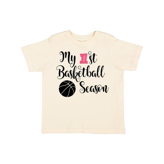 Inktastic my 1st basketball season Girls Toddler T-Shirt