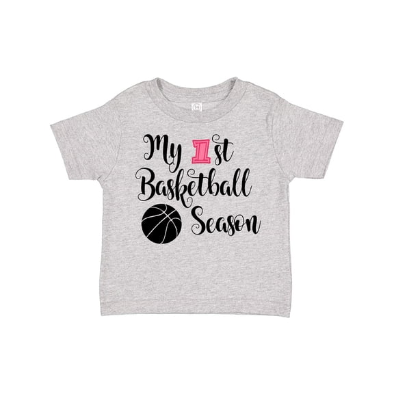 Inktastic my 1st basketball season Girls Toddler T-Shirt