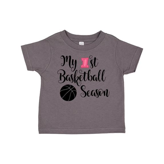 Inktastic my 1st basketball season Girls Toddler T-Shirt
