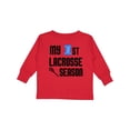 thumbnail image 1 of Inktastic My 1st Lacrosse Season Boys Long Sleeve Toddler T-Shirt, 1 of 5