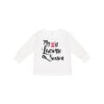 thumbnail image 1 of Inktastic my 1st lacrosse season Girls Long Sleeve Toddler T-Shirt, 1 of 5