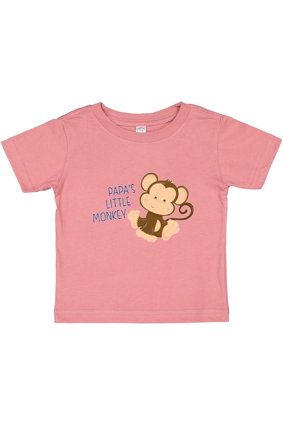papa's little monkey Boys or Girls Baby T-Shirt