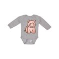 thumbnail image 1 of Inktastic pig Boys or Girls Long Sleeve Baby Bodysuit, 1 of 5