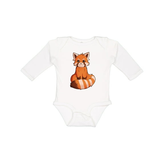 Inktastic red panda t-shirt Boys or Girls Long Sleeve Baby Bodysuit