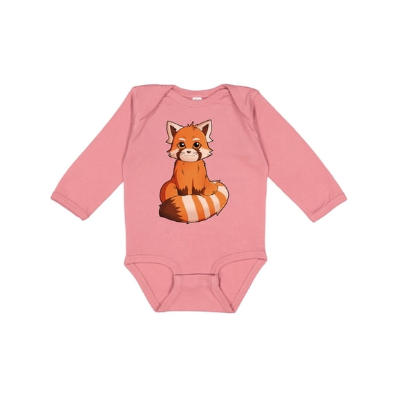 Inktastic red panda t-shirt Boys or Girls Long Sleeve Baby Bodysuit