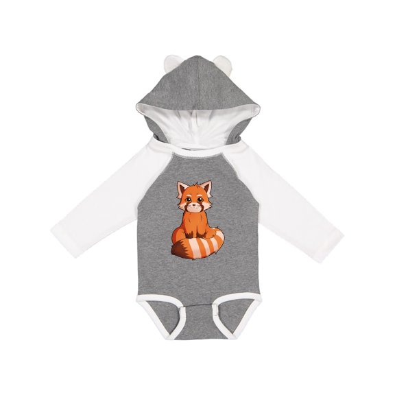 Inktastic red panda t-shirt Boys or Girls Long Sleeve Baby Bodysuit