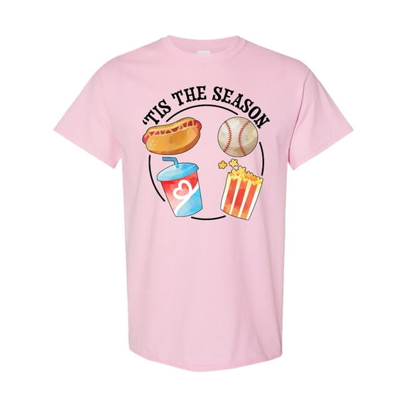 Inktastic 'tis the Season Baseball and Snacks T-Shirt