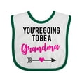 thumbnail image 1 of Inktastic you're going to be a grandma Boys or Girls Baby Bib, 1 of 4