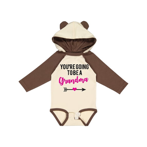 Inktastic you're going to be a grandma Boys or Girls Long Sleeve Baby Bodysuit
