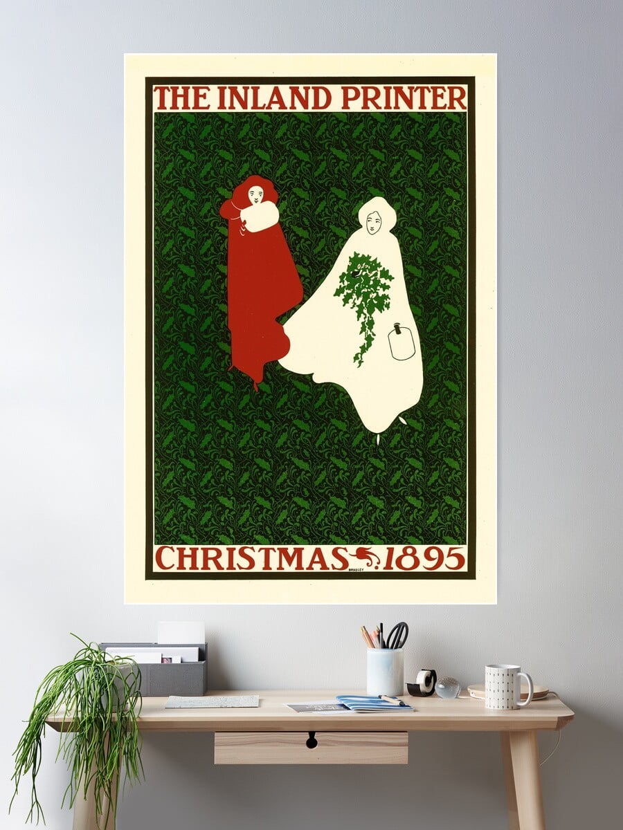 The Inland Printer Christmas 1895 By Poster Artist Will Bradley Vintage ...