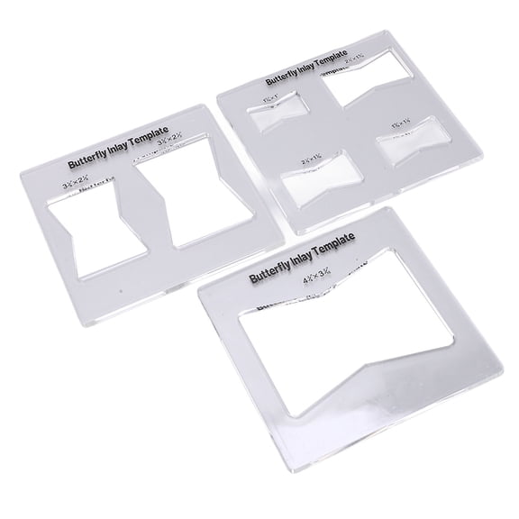 Inlay Template Set , Woodworking Router Guide for Perfect Splices  Reinforcements