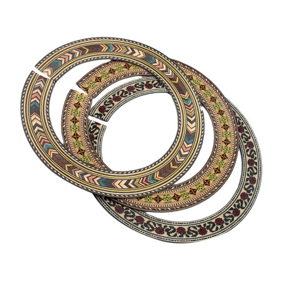 Inlay sound hole acoustic / classical guitar 3 pieces DIY parts pick nice flower