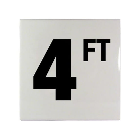 Inlays 6 in. Smooth Ceramic Tile - 4 FT