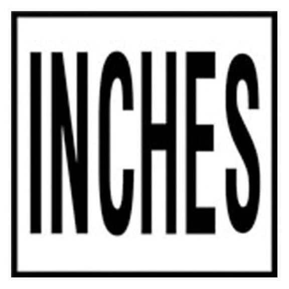 Inlays C621713 6 in. No Skid Ceramic 4 in. Letters TMG Series Message Tile - Inches