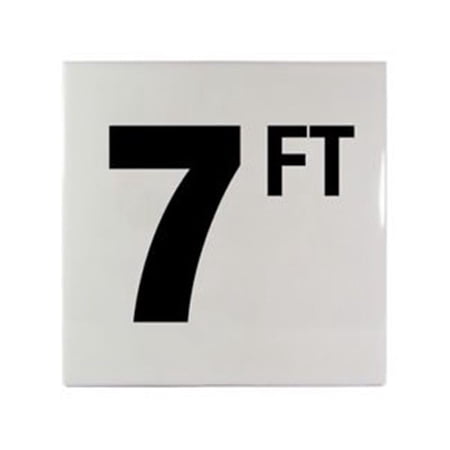 Inlays C610070 6 in. Smooth Ceramic Tile - 7 FT