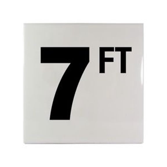 Inlays C610070 6 in. Smooth Ceramic Tile - 7 FT