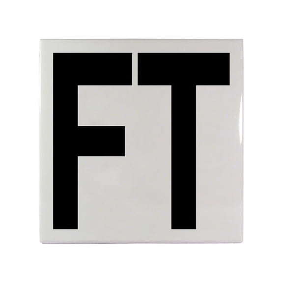 Inlays C613500 AB Series FT Smooth Frost-Proof Waterline Depth Marker with 4 in. Lettering