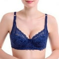 thumbnail image 1 of Inleife Bras for Women No Wire Fashion Comfortable Woman's Lace Beauty Back Strap Wrap Plus Size Bra, 1 of 3